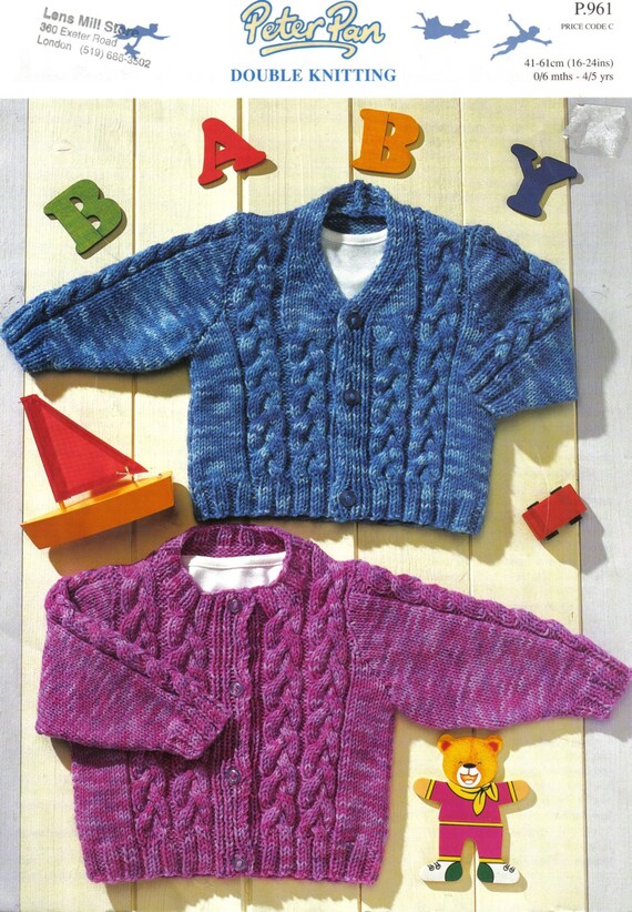 Peter Pan Cable Knit Cardigan Knitting by stitchingbynumbers