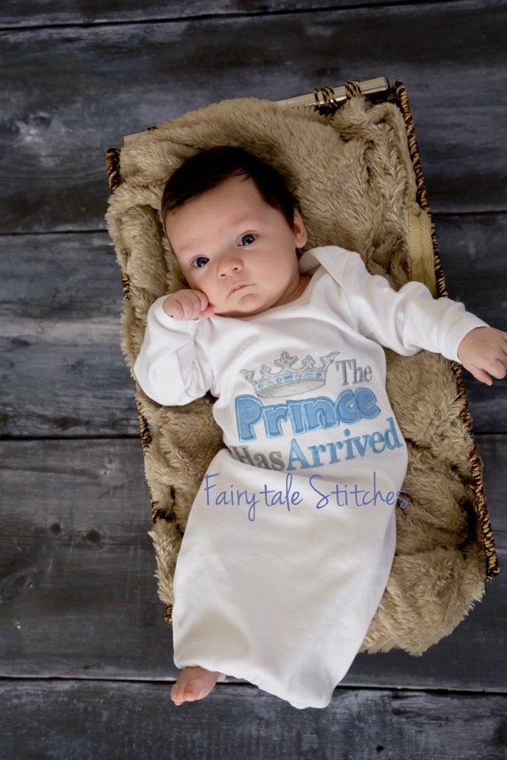 The Prince Has Arrived Prince Has Arrived Infant Gown