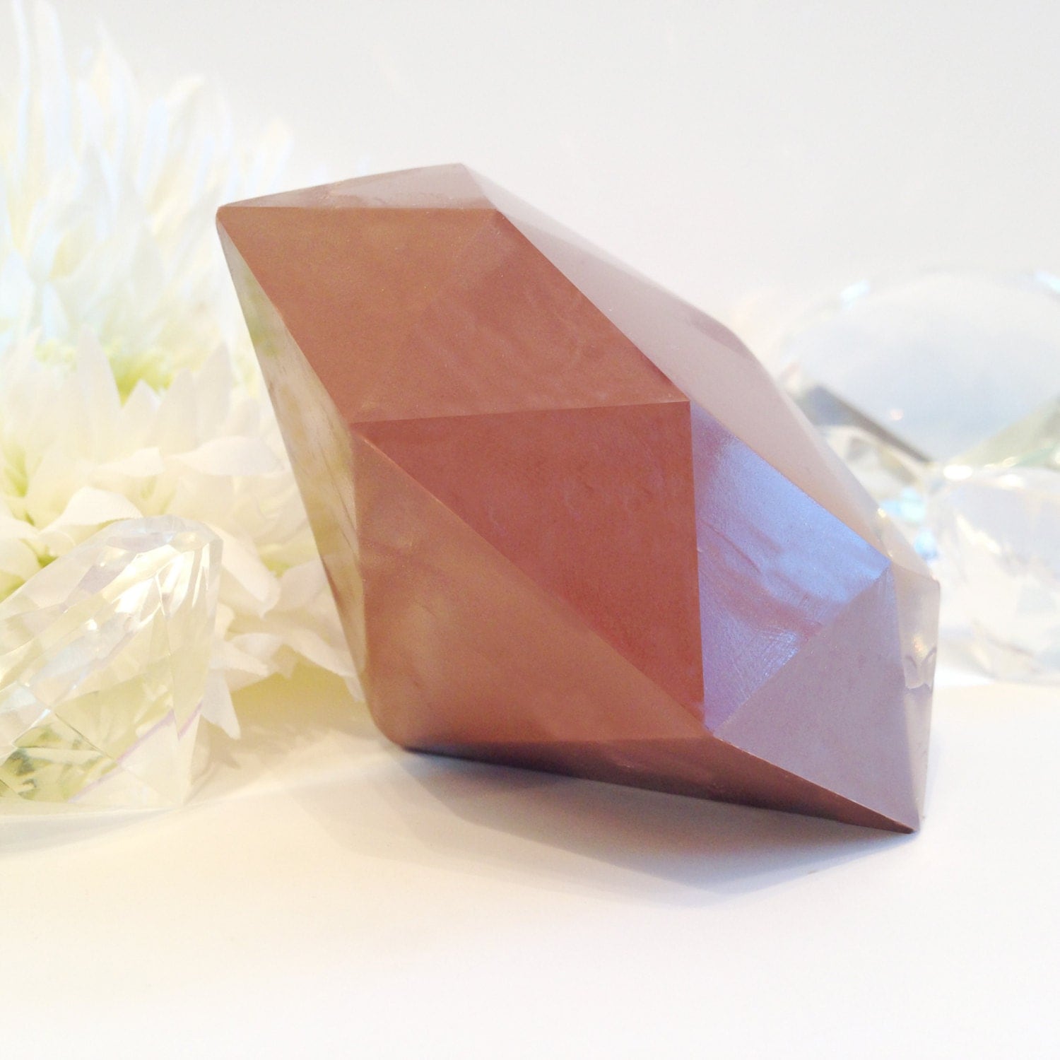 Giant Solid Milk Chocolate Diamond Diamond Shaped Candy