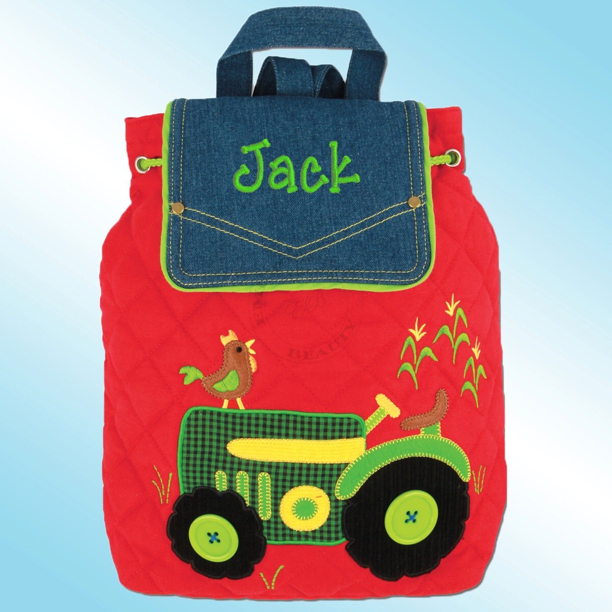 Signature Quilted Backpack Personalized and Embroidered