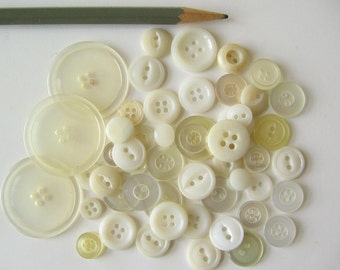 Vintage plastic buttons