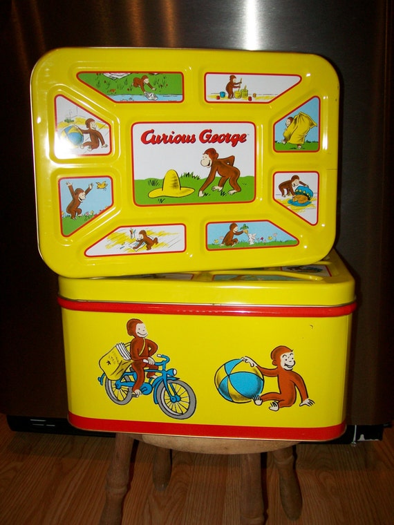 Curious Tin Toy Chest Storage Box for Craft Supplies