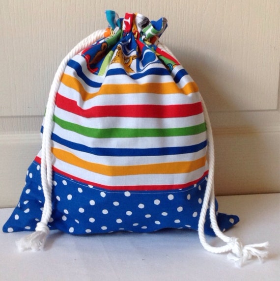 Dr. Seuss Drawstring Bag, Lined Drawstring Bag, Large Drawstring Bag