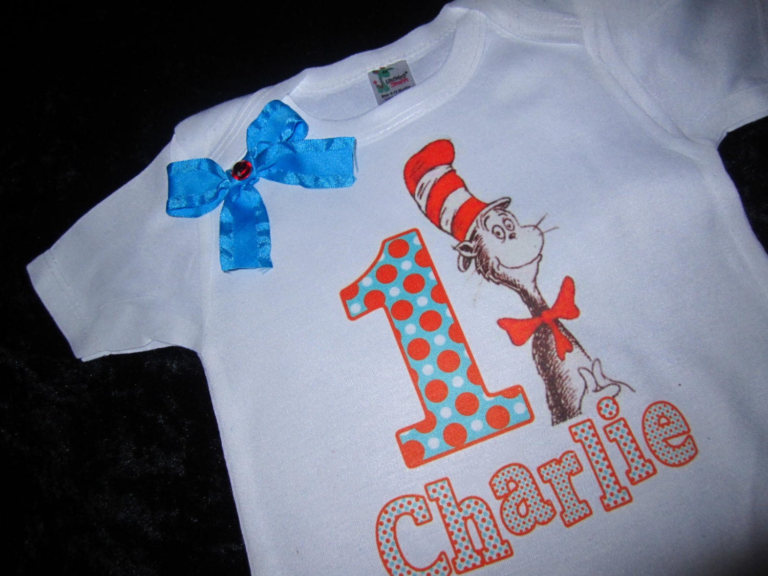 Girls and Babies Dr. Seuss Birthday Shirt Red by TheFancyButterfly