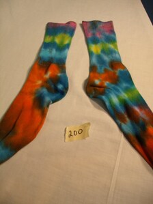 Bright Colors Tie Dye Adult Socks