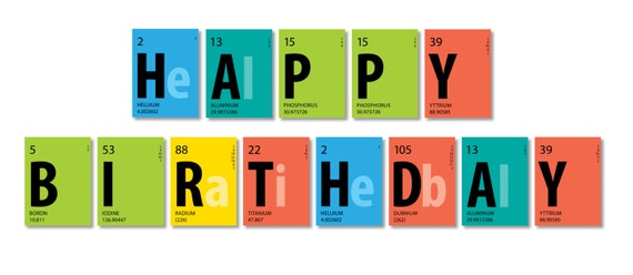 download table periodic version new Table 8.5 Periodic â€¢ Happy Birthday x â€¢ 11 Banner â€¢ Color Banner