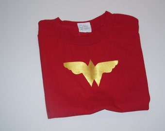 WONDER WOMAN T shirt, Wonder Woman Short Sleeve T shirt, Girls Wonder Woman Ts Shirt size 5/6,