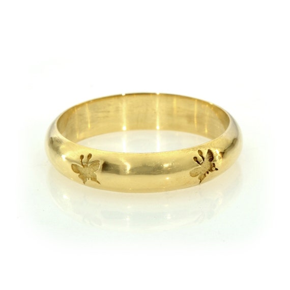 Unique wedding ring Gold ring Women39;s wedding ring