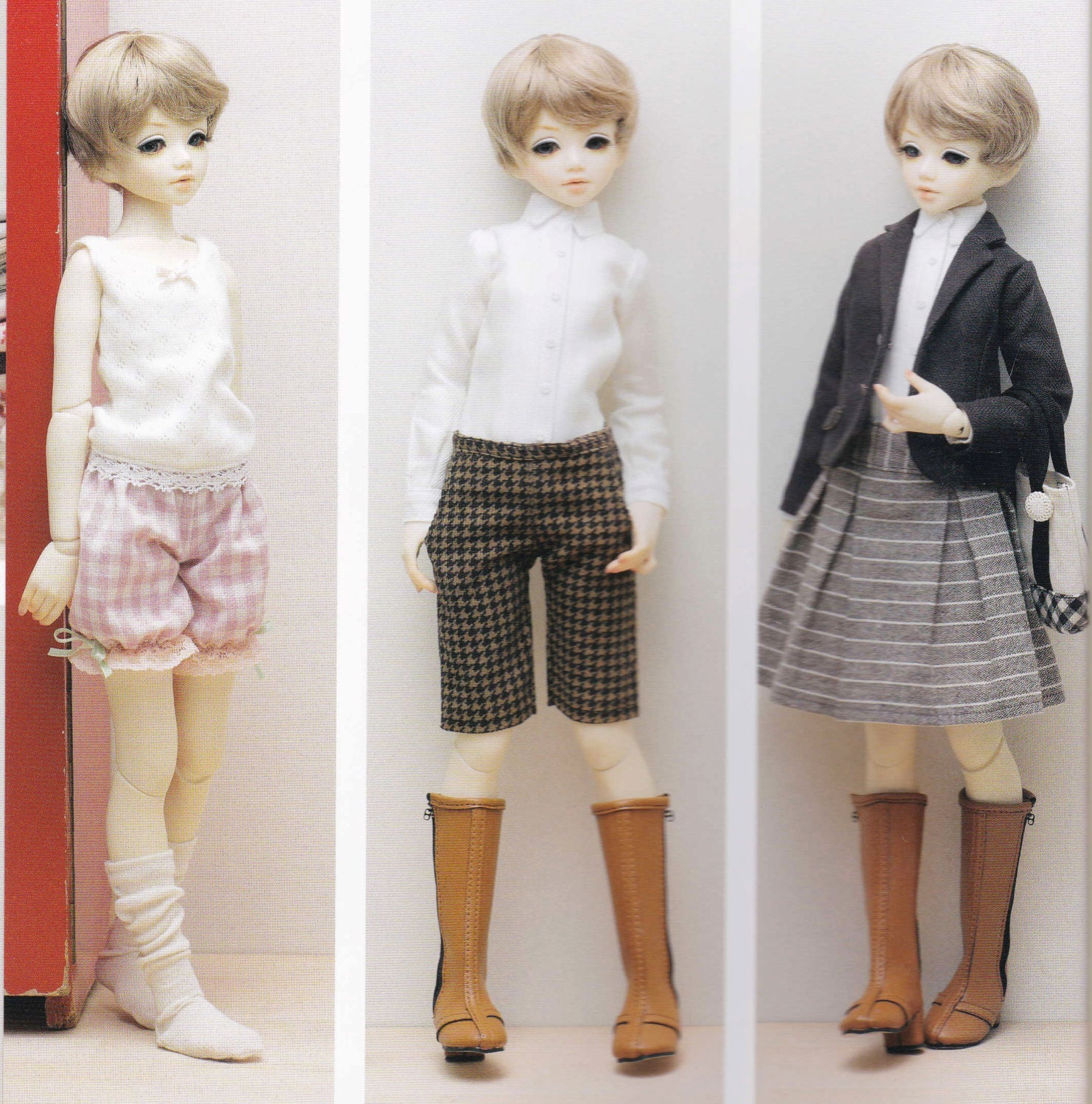 1 4 MSD BJD 40cm Doll Basic Dress  Pants Shirt  Skirt