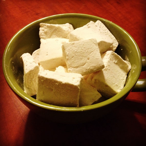 Homemade Vanilla Marshmallows  1 Dozen  homemade marshmallows etsy