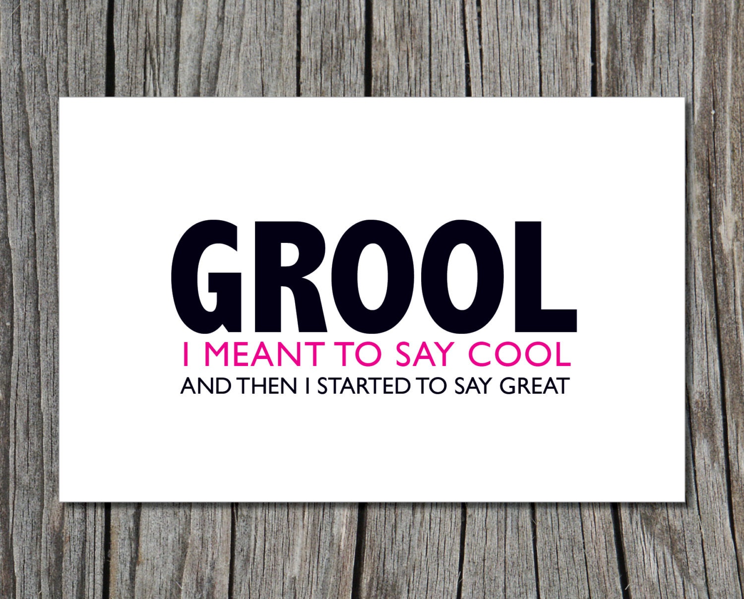 Mean Girls Grool Quote Printable Greeting Card By Heyheatherco