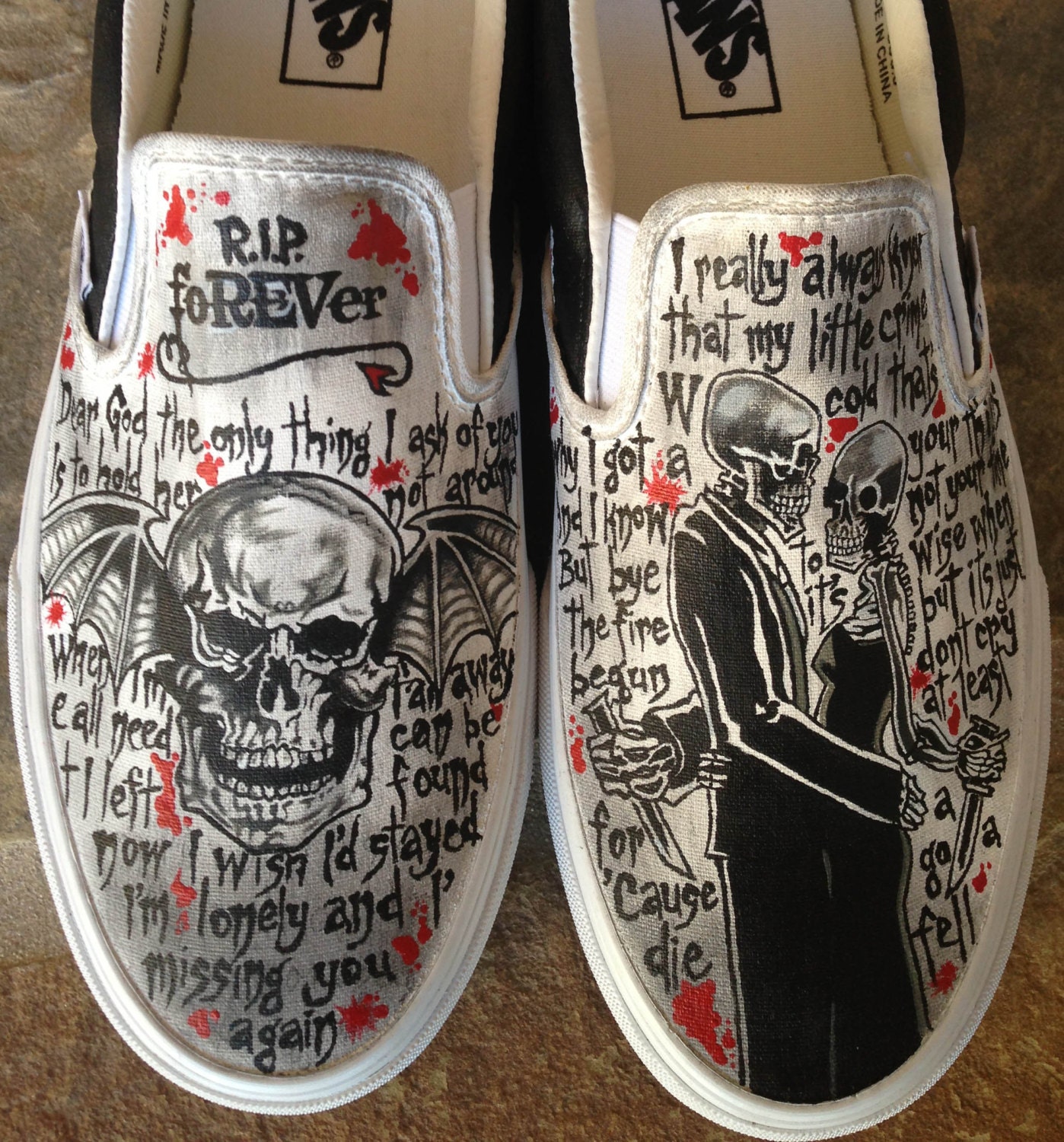 Hand Painted Shoes Avenged Sevenfold