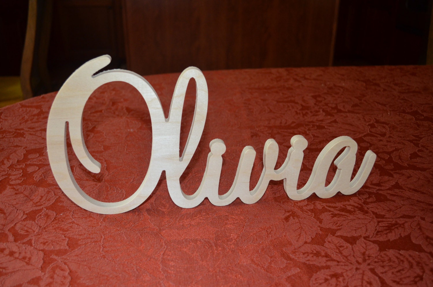 7 Wooden Connected Letters Wall hanging Nursery