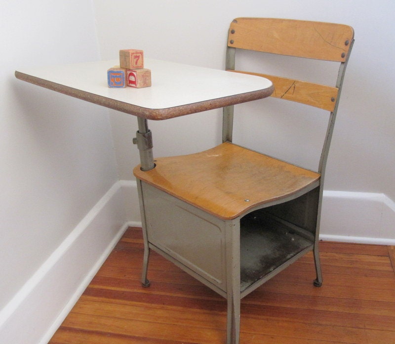 Vintage School Desk Wooden And Chair I Www Susaara Com