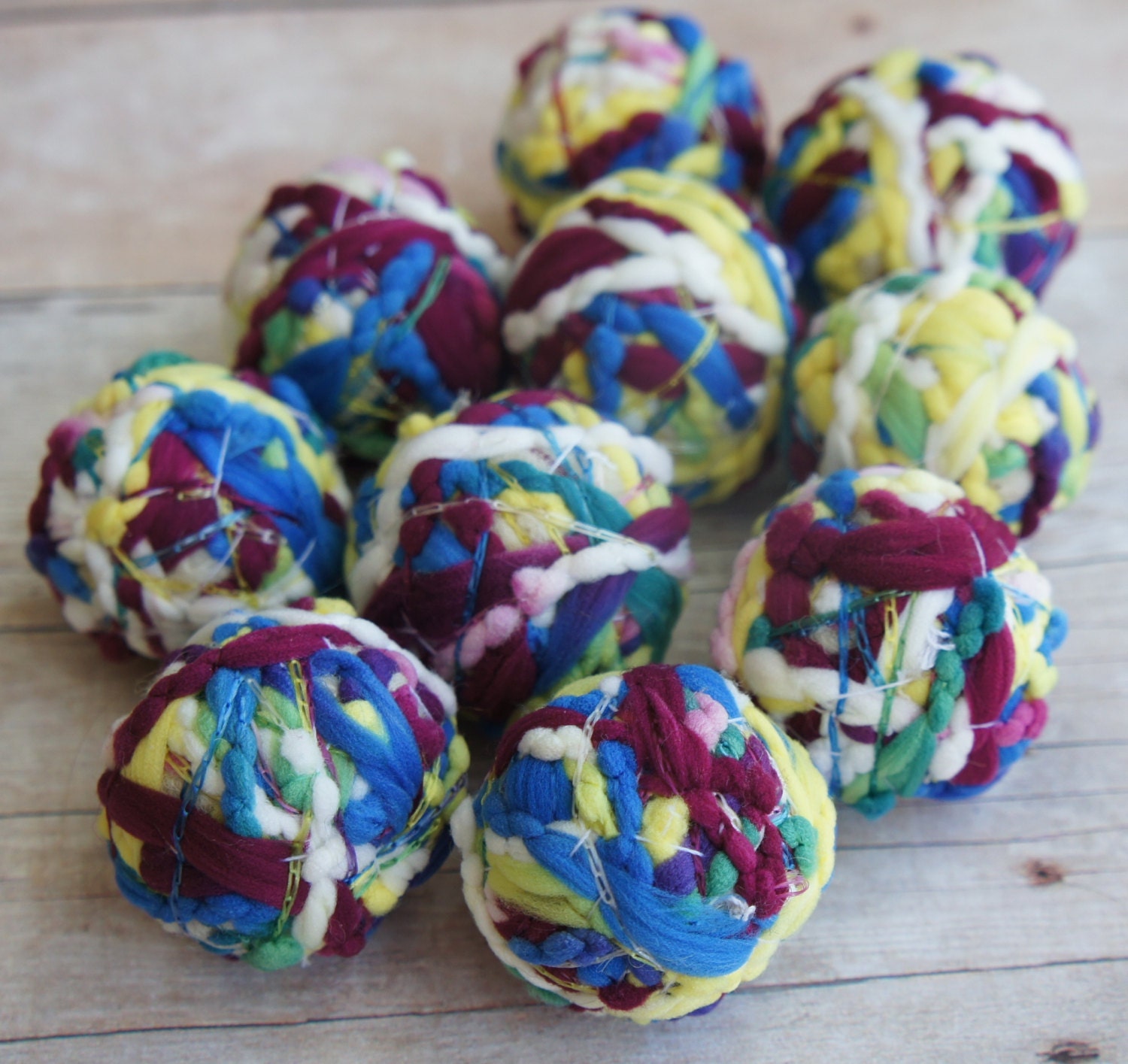 Felt Beads Extra large Beads Multicolor shades Beads Felt