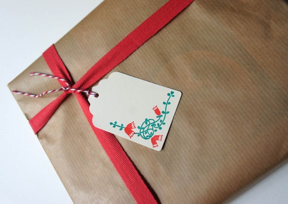 Items similar to Australian Christmas Bell Gift Tag on Etsy