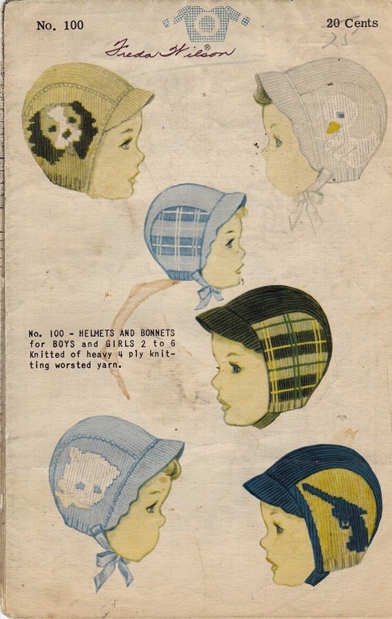 Vintage Knitting Graph Pattern Leaflet by EveryPicTellsAStory