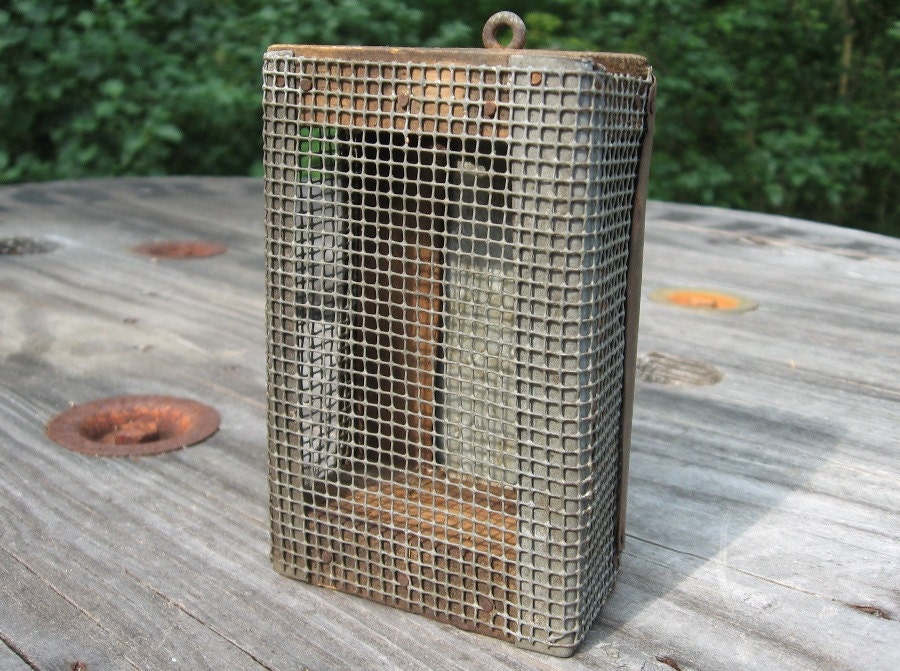fishing bait box container cricket vintage by