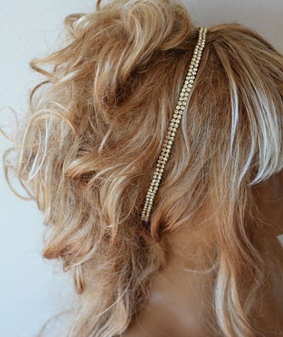 Wedding Headband Wedding hair Accessories Bridal Gold by ADbrdal