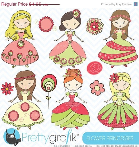 60% OFF SALE royal princesses clipart commercial use, vector graphics, digital clip art, digital images - CL367 Il_570xn