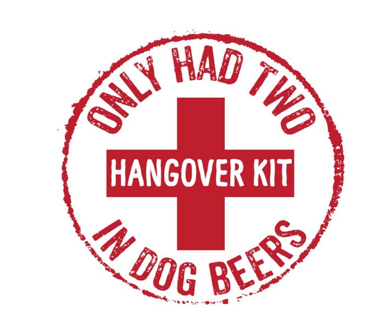 Hangover Kit Rubber Stamp Wedding Stamp Hotel by TailorMadeStamps