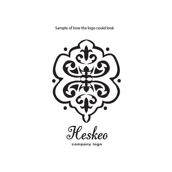 Items similar to Custom logo, black and white logo, clip art, graphic