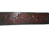 Decorative Indian Wall Panel Headboards Four Forms of Meditating Buddha Carving Panel