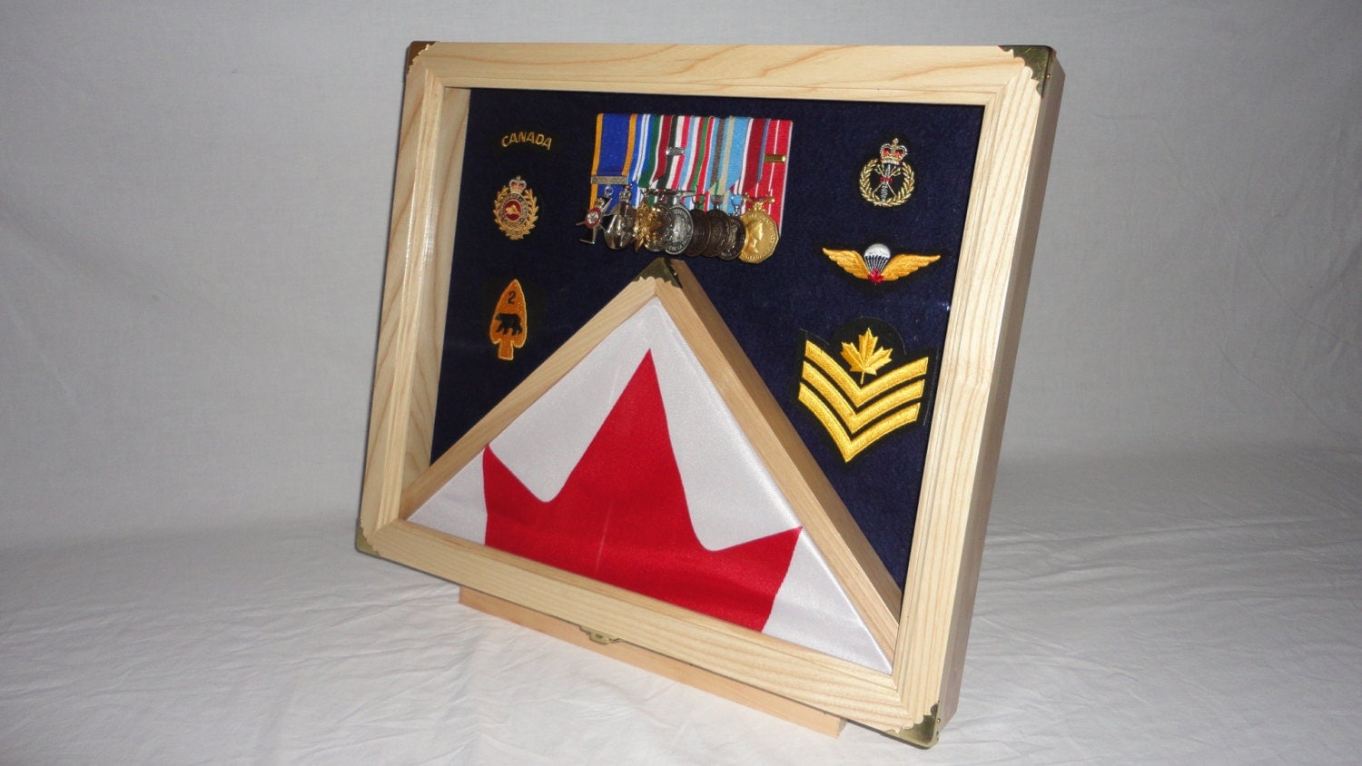 Flag Shadow box / Display Case / Medals Display / Flag Display