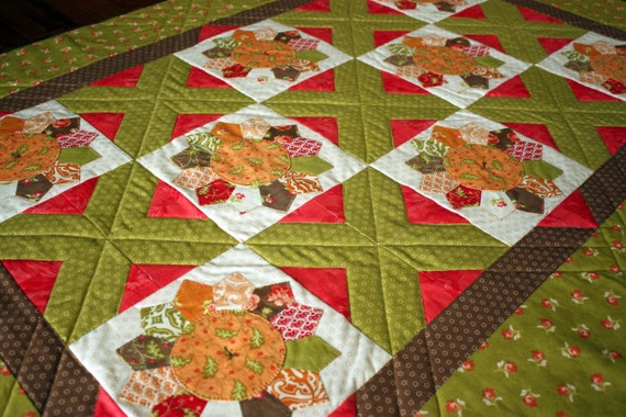 Lap Quilt Baby Quilt wall hanging Moda Honeysweet Fabric