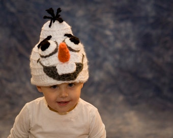 Olaf Hat, Frozen, Child, Baby, Olaf Costume, Beanie, Crochet, Kids, Accessories, Toddler, Girl, Boy, Frozen Costume