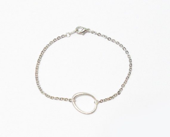 Items similar to ugly metal chain bracelet white gold plated chain ...