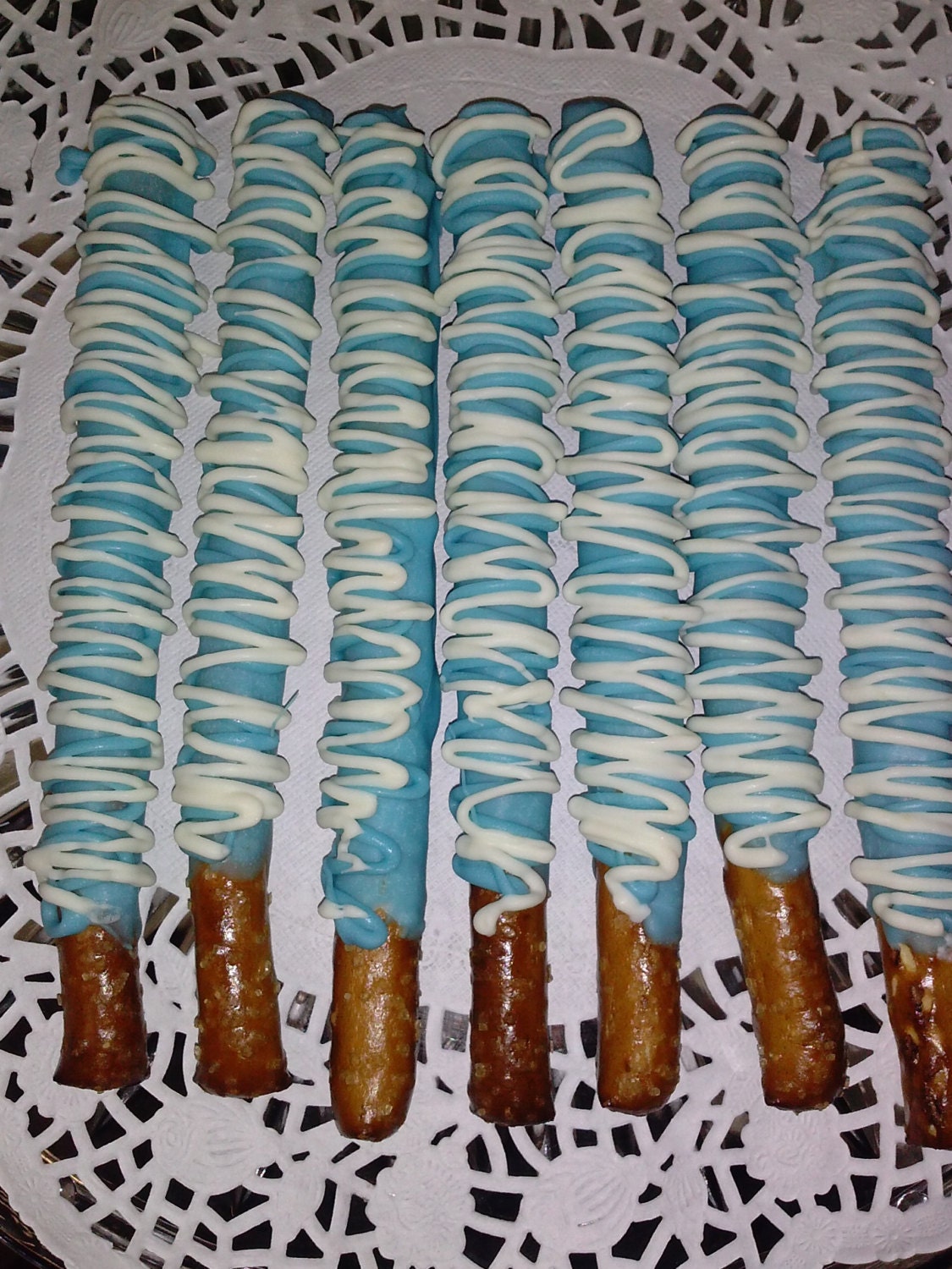 Chocolate covered Pretzels Baby Shower by DeliciouslyChocolate