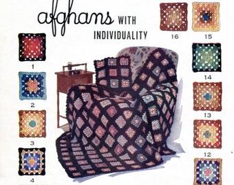 Brilliant Granny Squares Crochet Blanket Pattern
