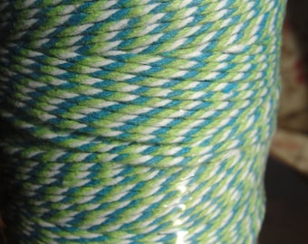 Blue and Green Baker's twine,green baker's twine craft string blue bakers twine boy bakers twine