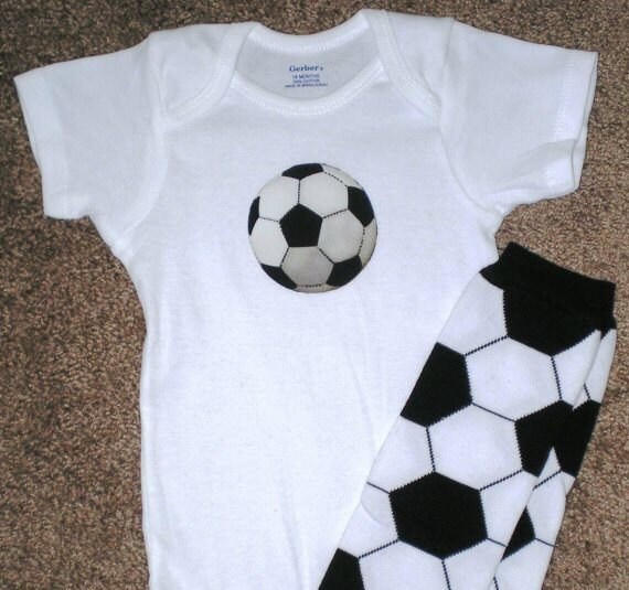 Baby/Toddler Soccer Outfit Soccer Onsie by BittysBabyCreations