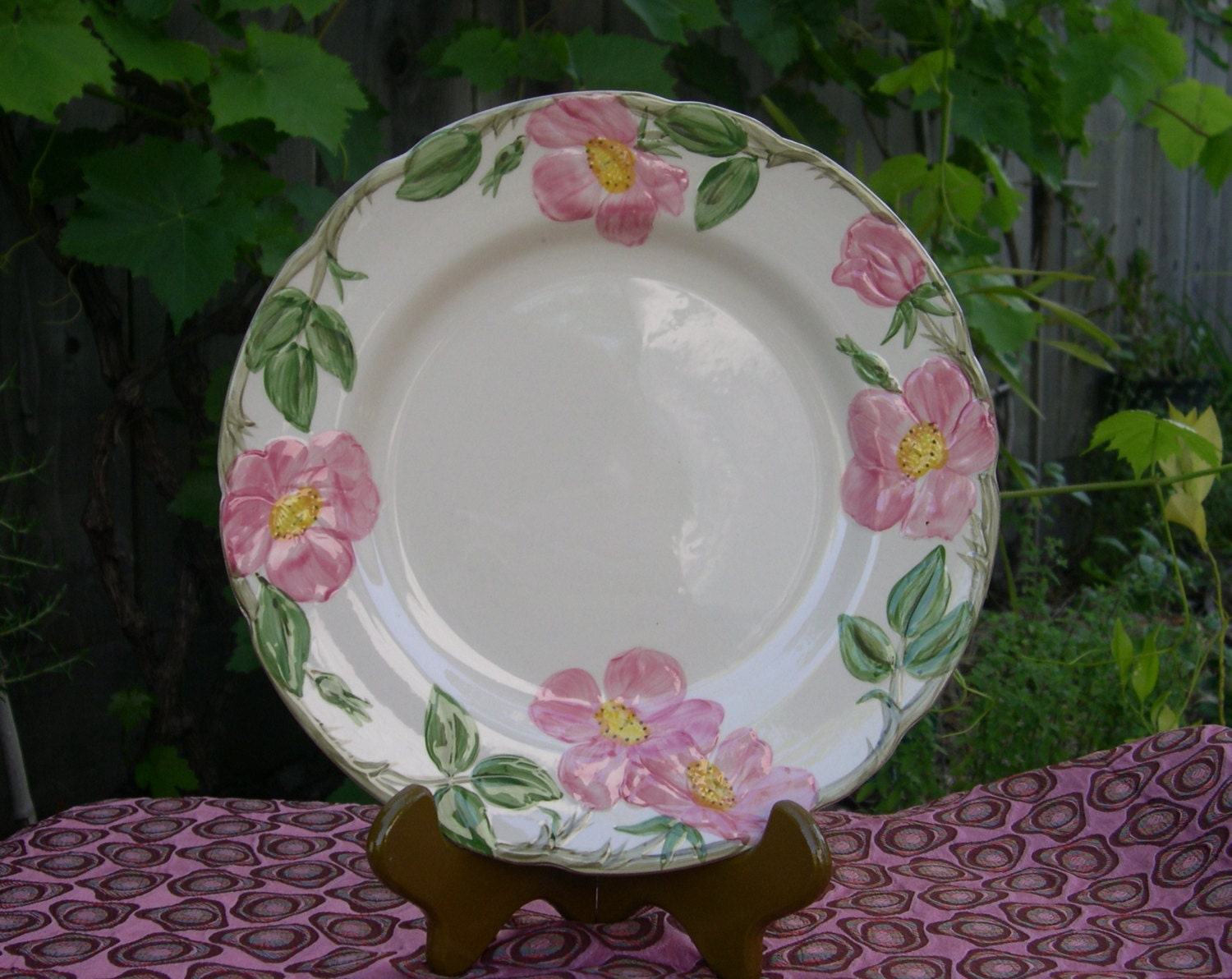 Dinner Plate DESERT ROSE Franciscan Earthenware Interpace BestSelling