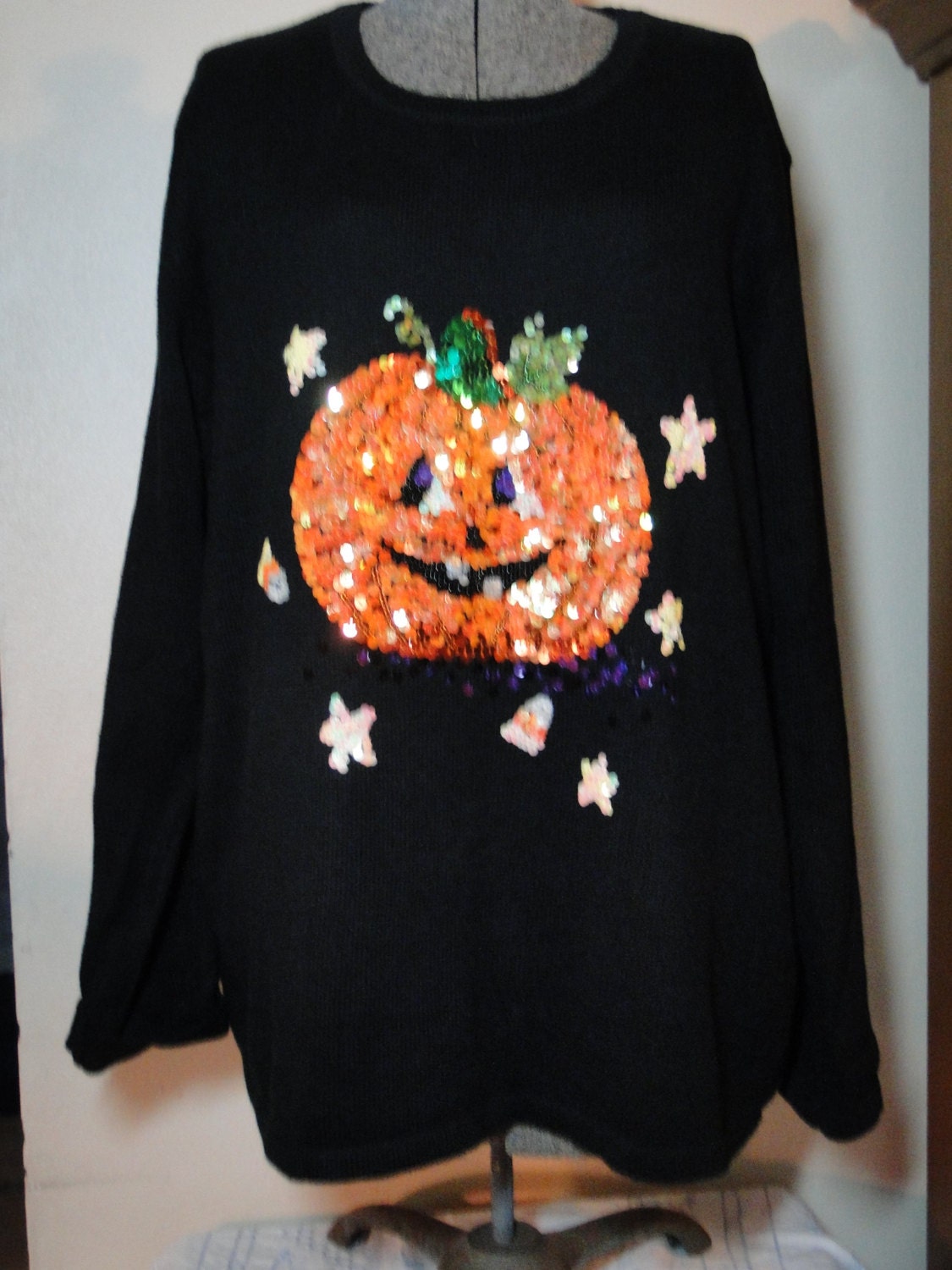 Ugly Halloween Sweater Cheap Jumper Tacky by ABetterSweaterShop