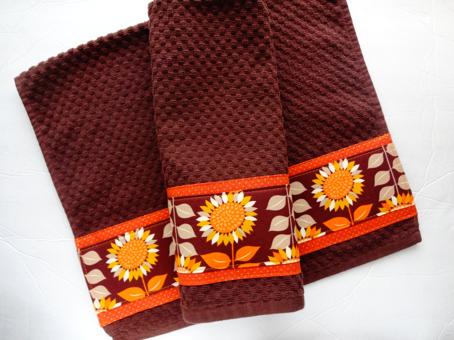 Kitchen Towel Set Autumn Leaves Fall Decor Leaves By AugustAve   Il Fullxfull.655866783 Dzl2 