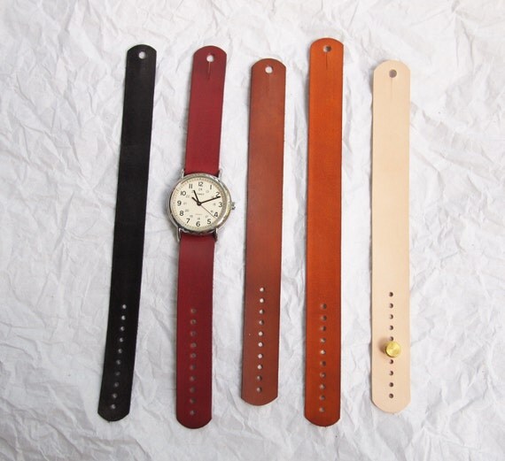 Leather Watch Strap For Timex Weekender, J.Crew Field or Similar Watches