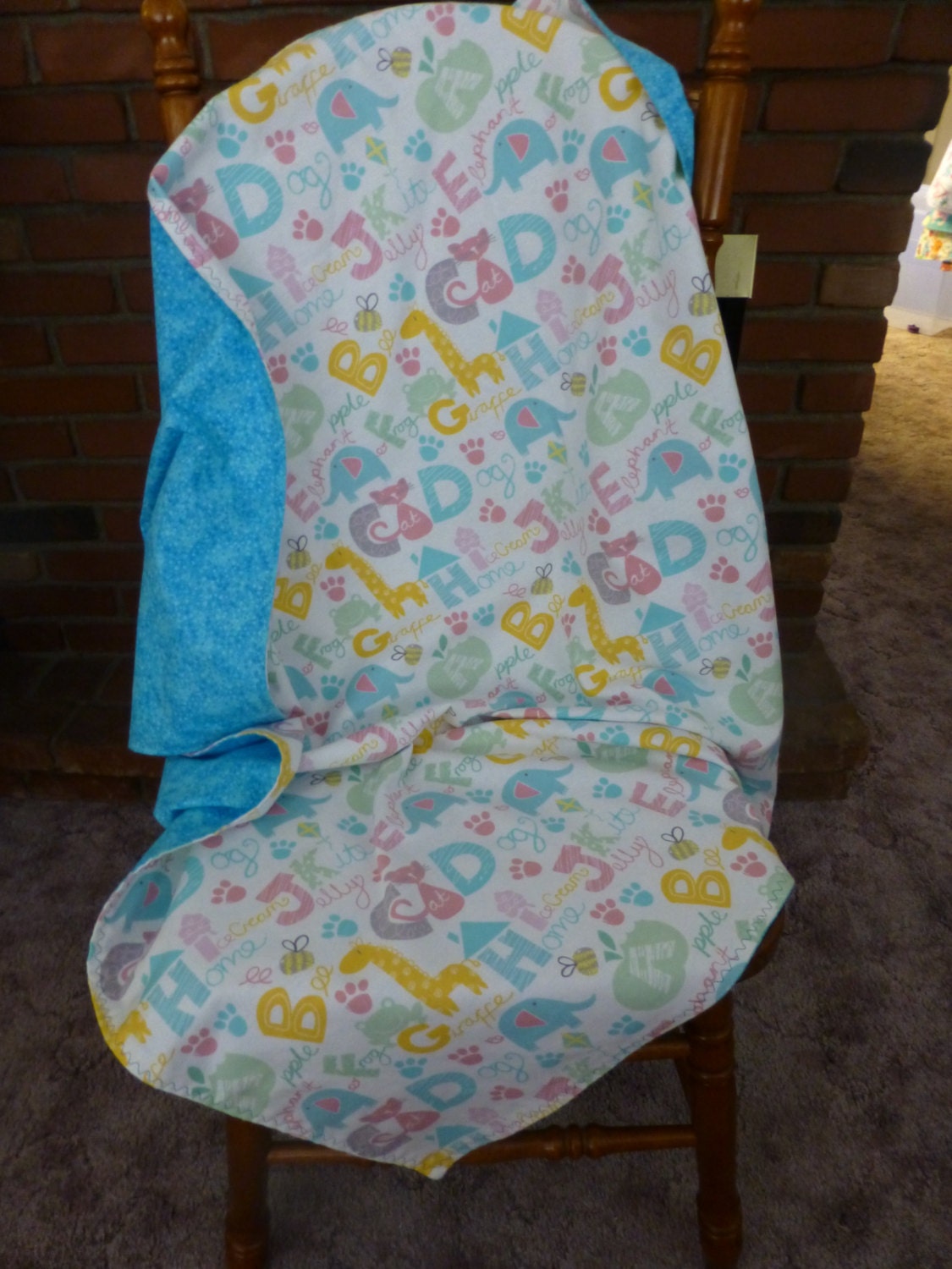 Blanket Flannel Double Sided Extra Large by SuesCreatingCottage