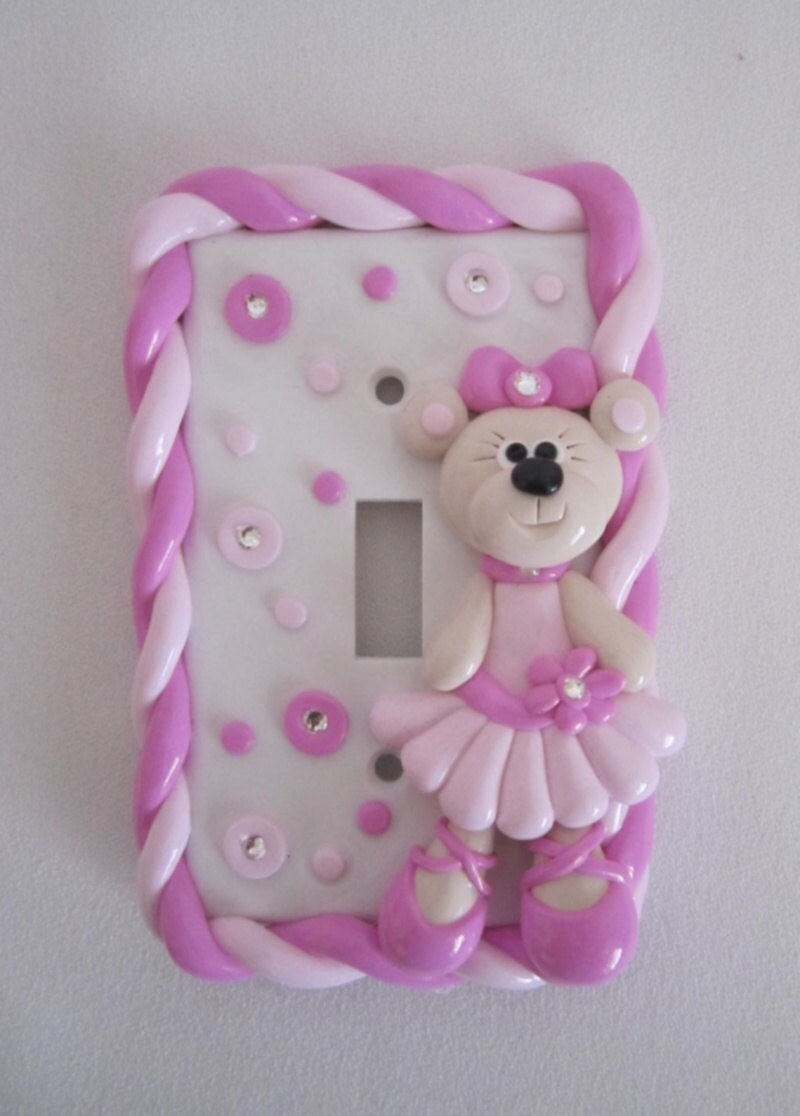 Kids Light Switch Cover Girls Light Switch Cover by StarkyArt