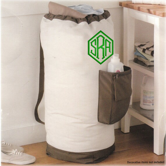 Personalized Laundry Bag With Pocket - Dorm Laundry Bag with Pocket ...