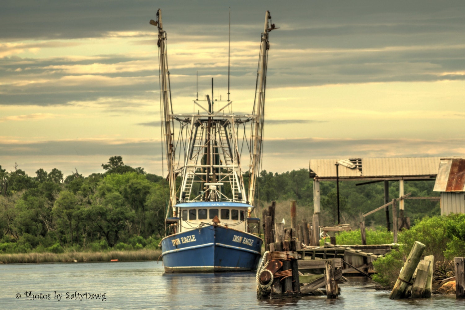 Bayou La Batre AL Iron Eagle printed on by SaltyDawgPhotography