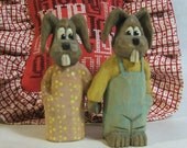 Handmade Bunny Rabbits for Easter, Valentines Day, or Wedding Gift Wood Carving Art Sculpture Handmade Bunny Rabbits for Easter, Valentines Day, or Wedding Gift Wood Carving Art Sculpture