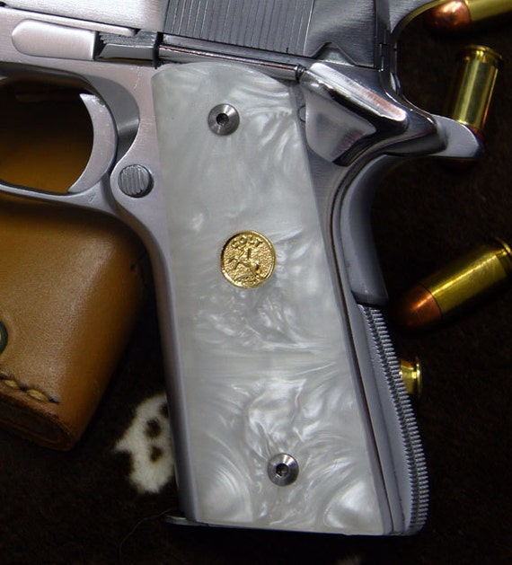 New Mother of Pearl Grips for Colt 1911 Series by GripsWorldz