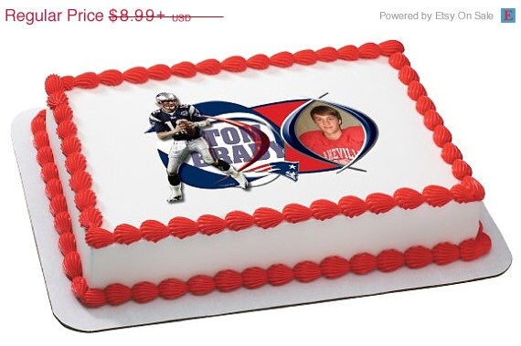 SUMMER SALE NFL -Tom Brady Edible Image Cake Topper Il_570xn