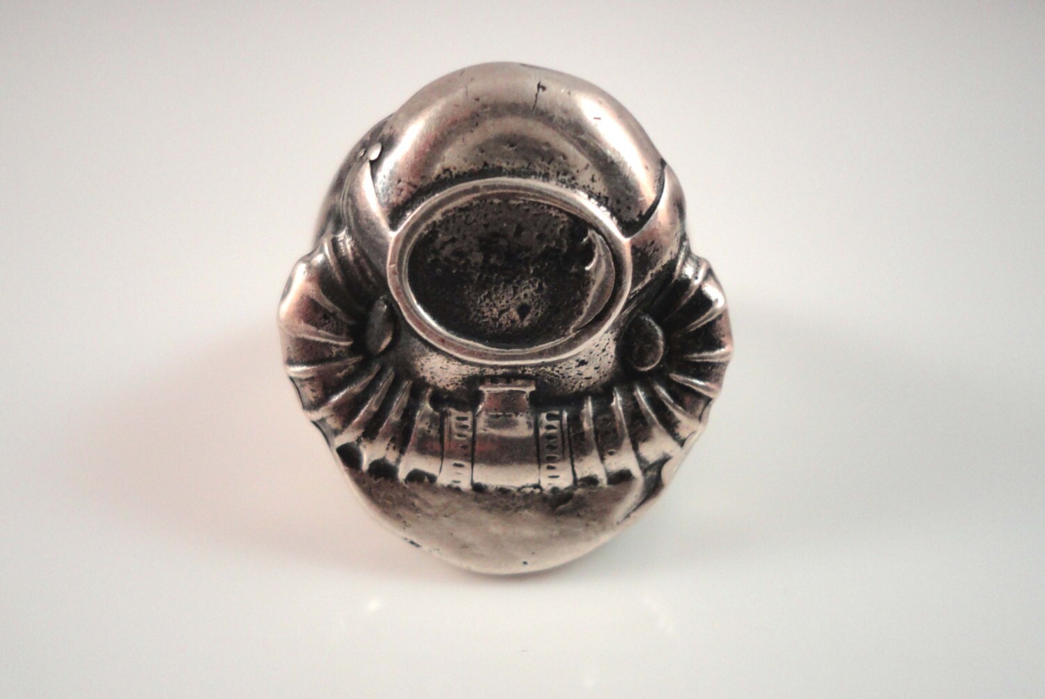 MENS MILITARY NAVY Divers Ring Custom Heavy Sterling Silver