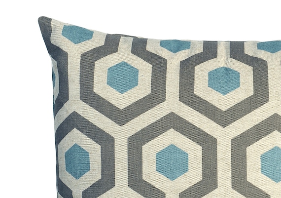 Blue Decorative Pillows For Couch Sofa Zipper Pillow Cover 8