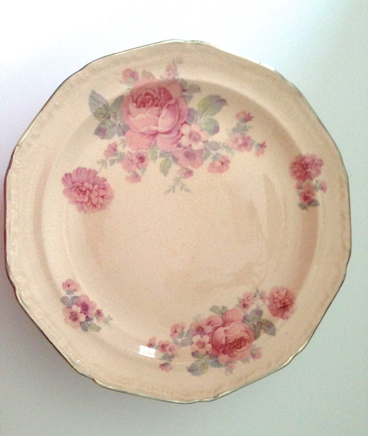 Edwin Knowles Alice Annglow Dinner Plates by JanvierRoad on Etsy