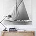 58" x 48" - Vintage Photography, Large Print of Shamrock Yacht